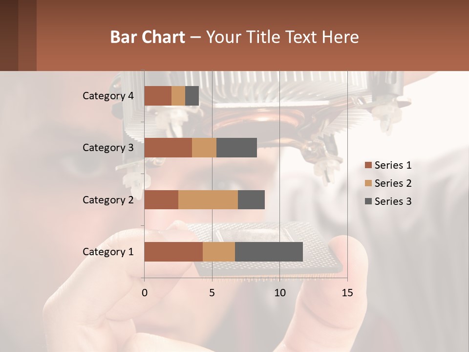 A Man Holding Up A Piece Of Metal In Front Of His Face PowerPoint Template