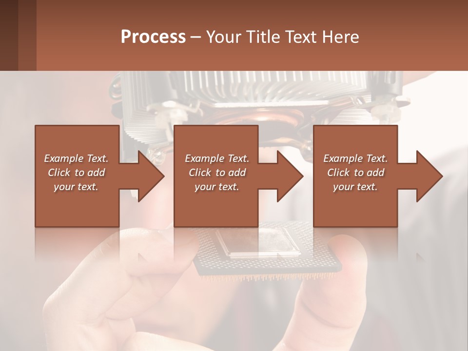 A Man Holding Up A Piece Of Metal In Front Of His Face PowerPoint Template