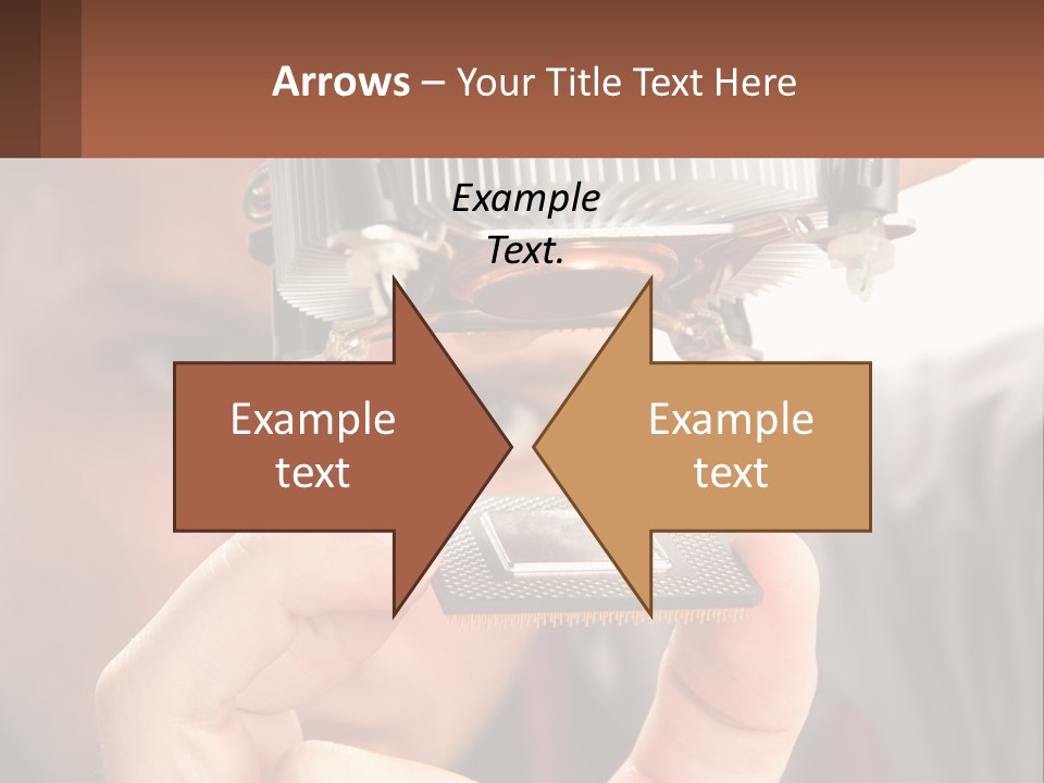 A Man Holding Up A Piece Of Metal In Front Of His Face PowerPoint Template