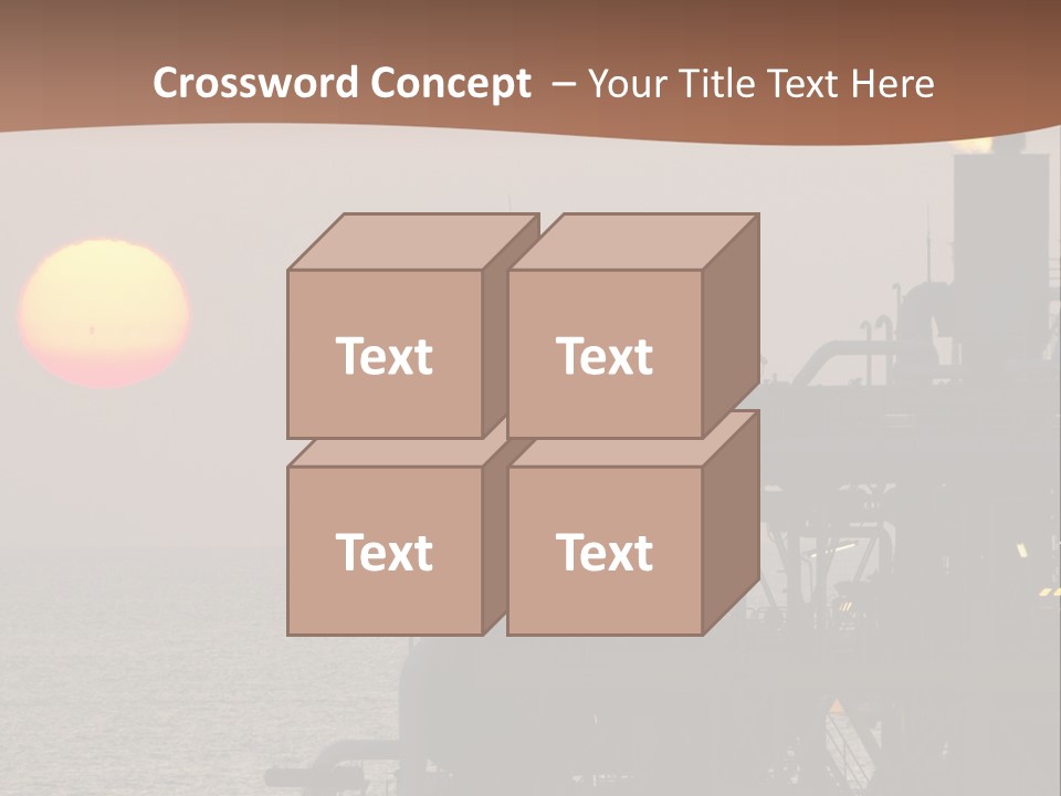 A Power Plant With The Sun In The Background PowerPoint Template