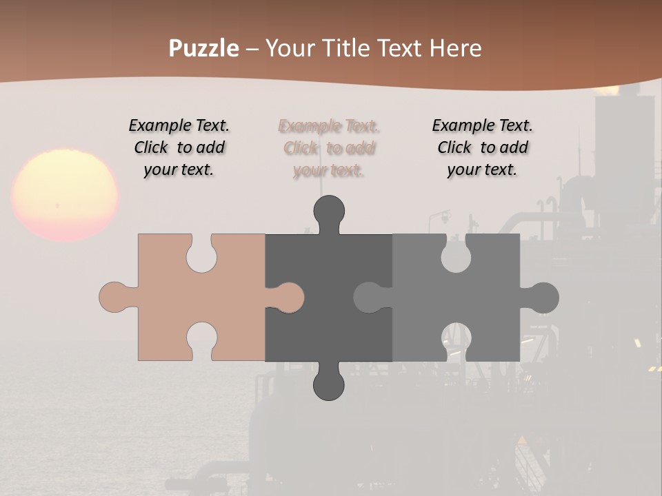 A Power Plant With The Sun In The Background PowerPoint Template