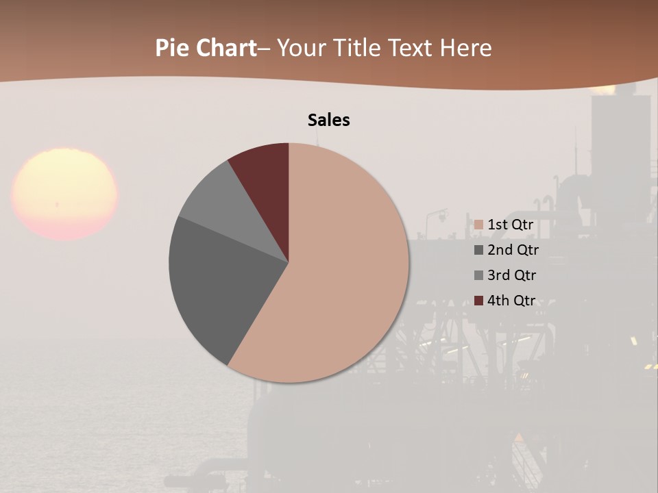 A Power Plant With The Sun In The Background PowerPoint Template