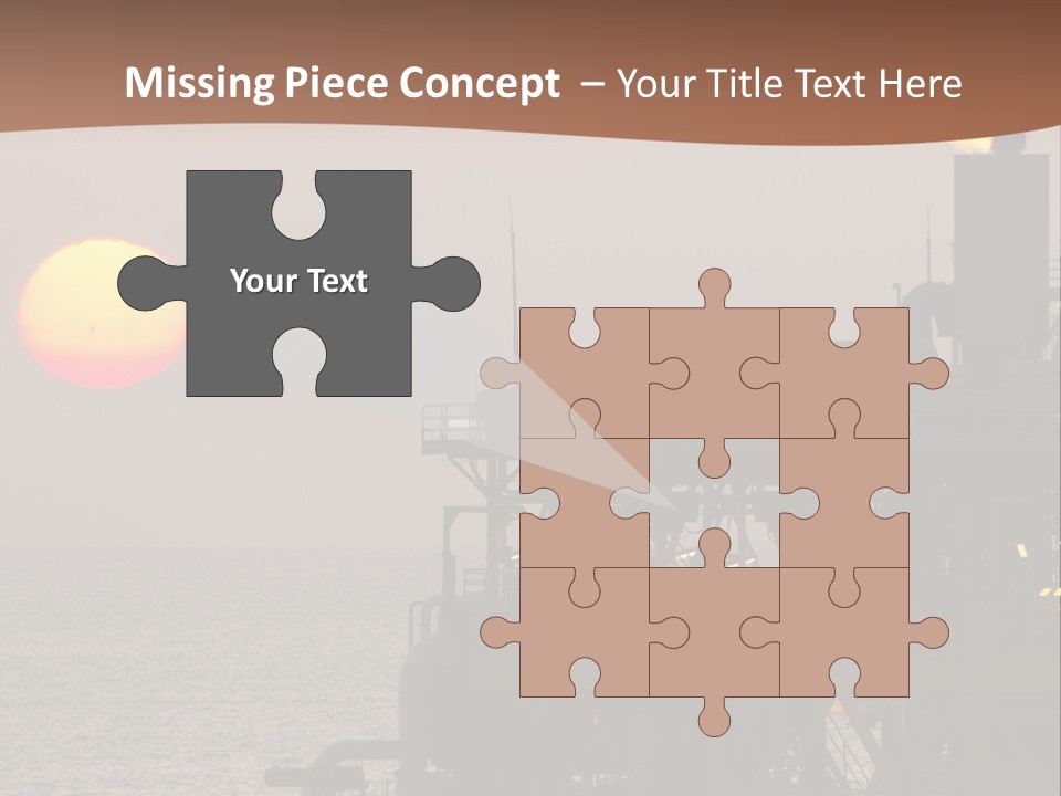 A Power Plant With The Sun In The Background PowerPoint Template