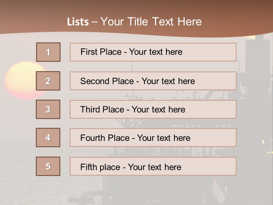 A Power Plant With The Sun In The Background PowerPoint Template