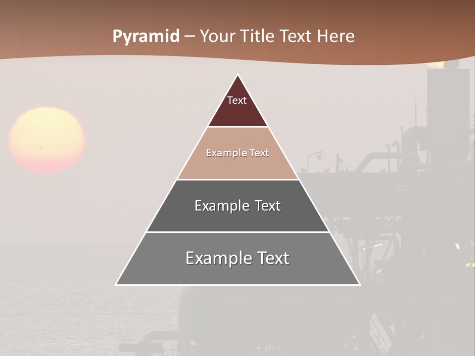 A Power Plant With The Sun In The Background PowerPoint Template