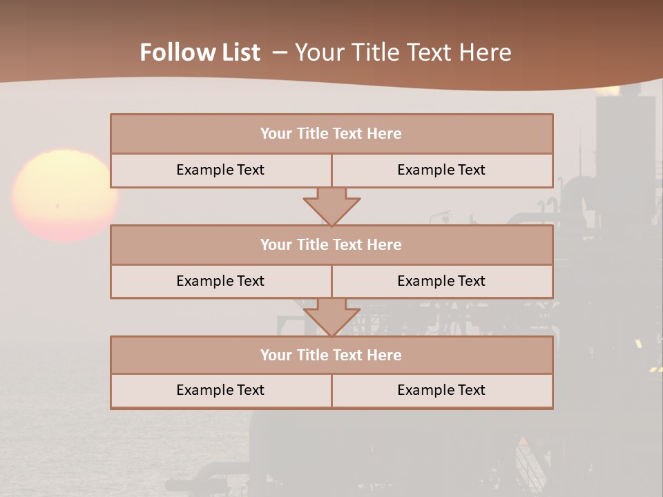 A Power Plant With The Sun In The Background PowerPoint Template