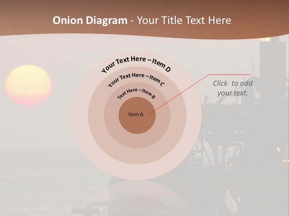 A Power Plant With The Sun In The Background PowerPoint Template