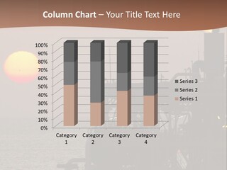 A Power Plant With The Sun In The Background PowerPoint Template