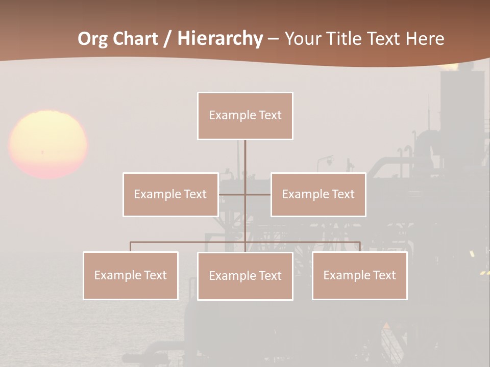 A Power Plant With The Sun In The Background PowerPoint Template