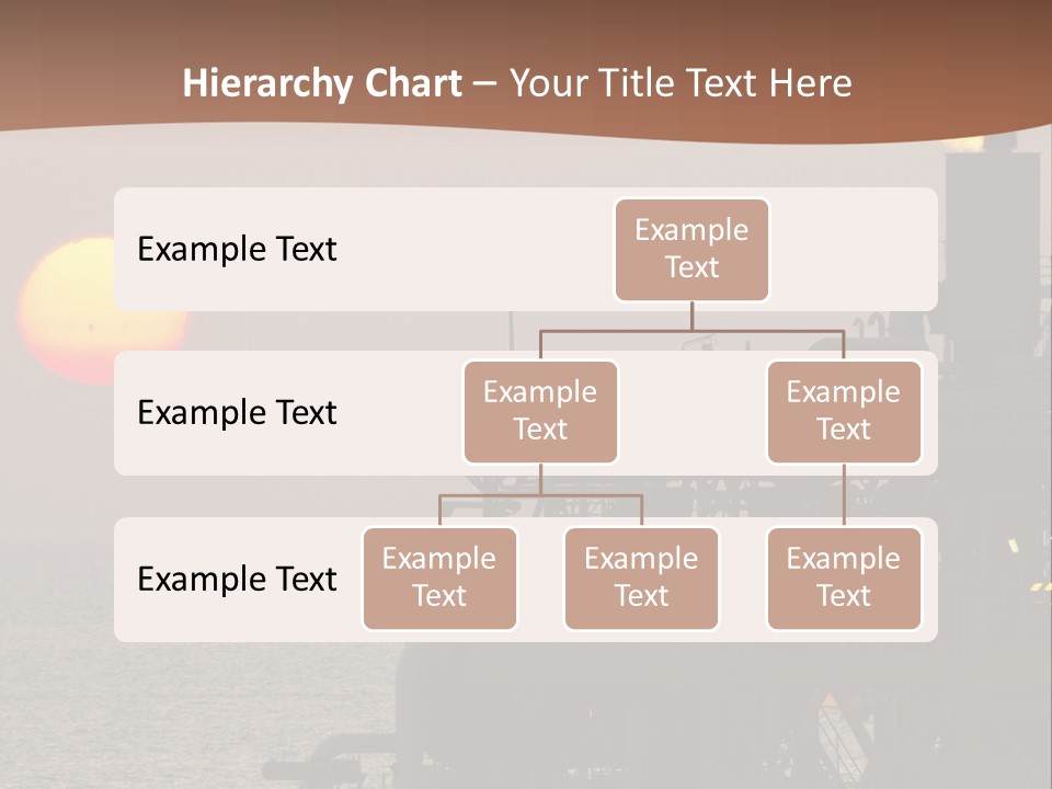A Power Plant With The Sun In The Background PowerPoint Template