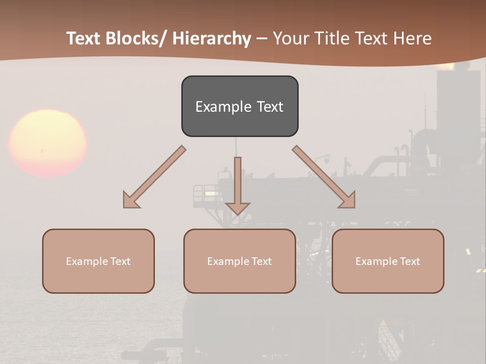 A Power Plant With The Sun In The Background PowerPoint Template