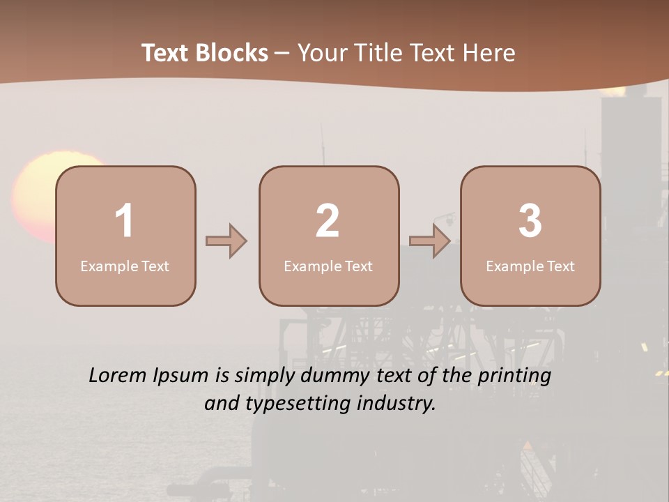 A Power Plant With The Sun In The Background PowerPoint Template