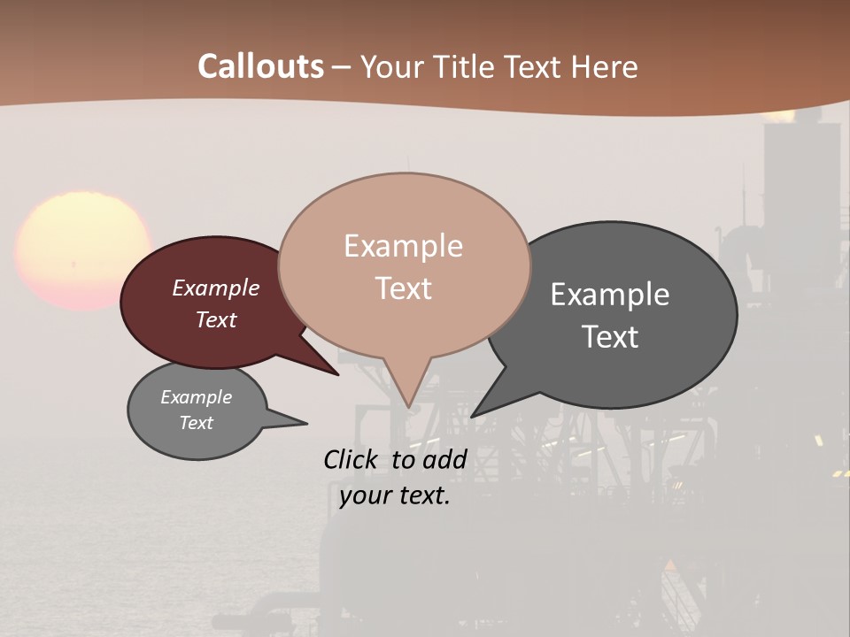 A Power Plant With The Sun In The Background PowerPoint Template