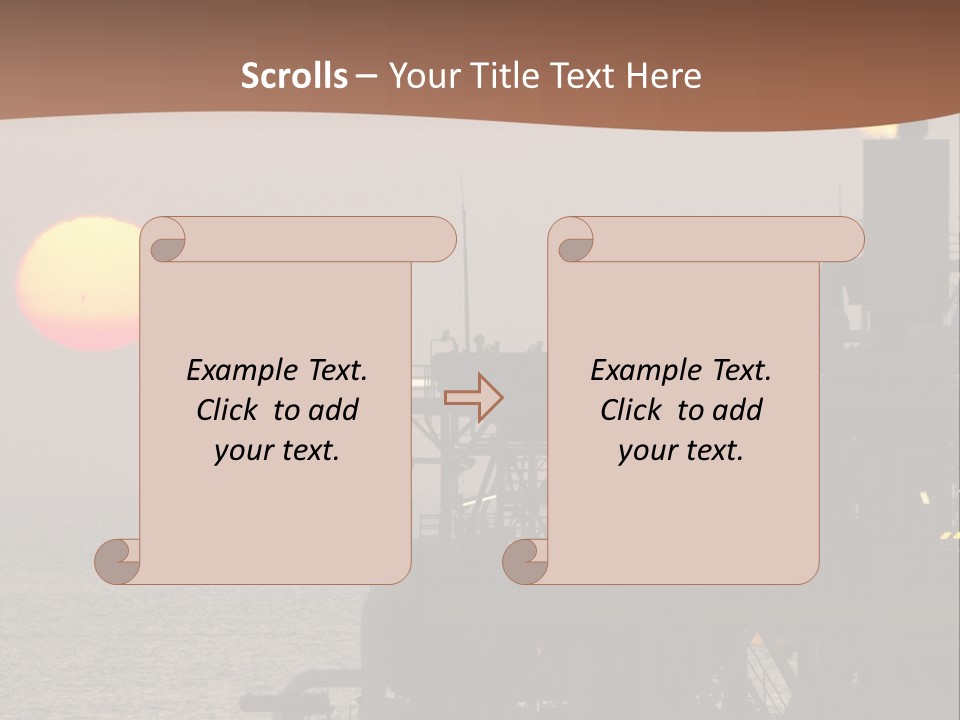 A Power Plant With The Sun In The Background PowerPoint Template
