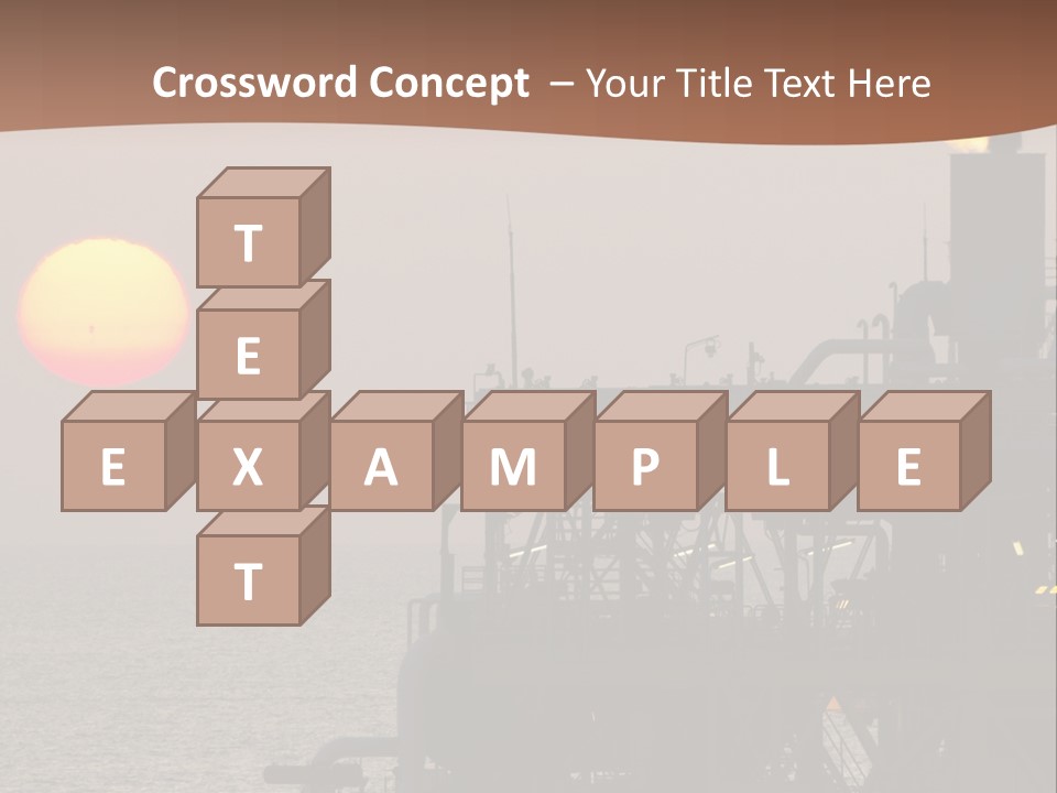 A Power Plant With The Sun In The Background PowerPoint Template