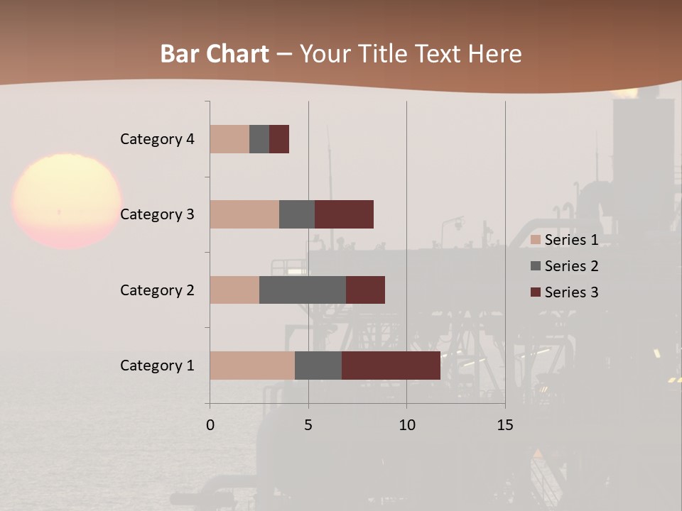 A Power Plant With The Sun In The Background PowerPoint Template