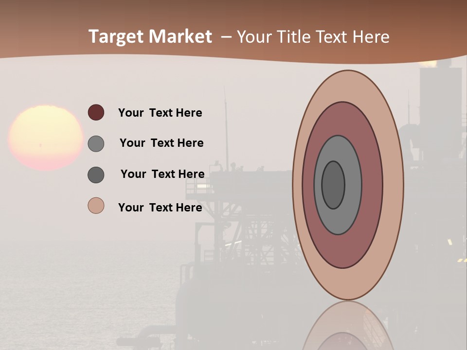 A Power Plant With The Sun In The Background PowerPoint Template