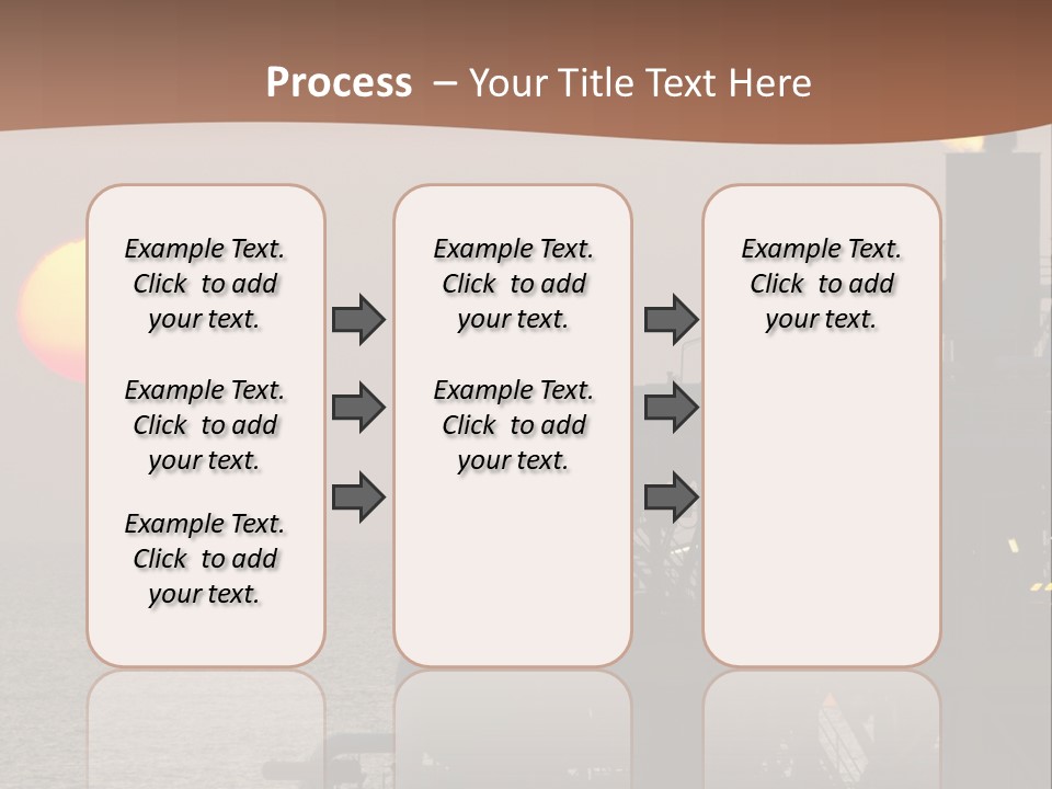 A Power Plant With The Sun In The Background PowerPoint Template