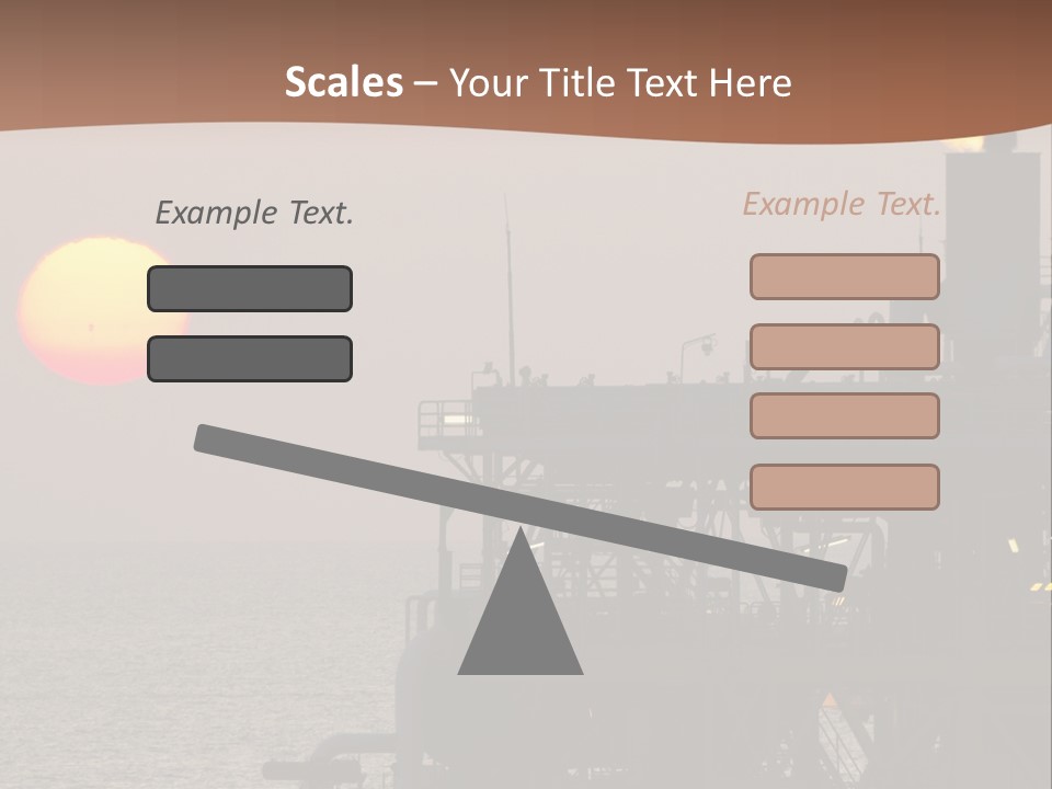 A Power Plant With The Sun In The Background PowerPoint Template