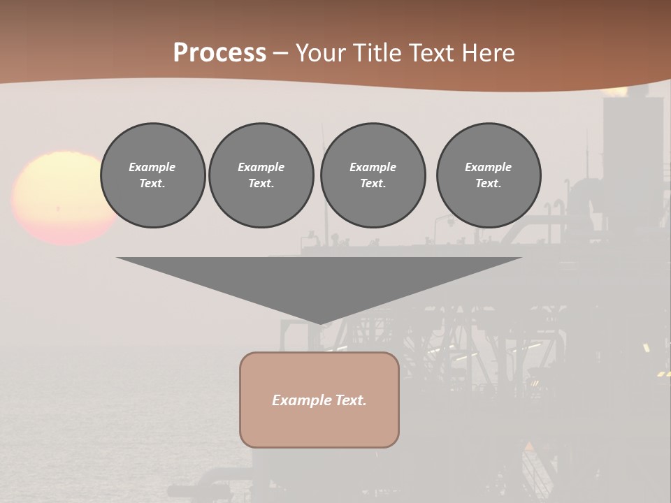 A Power Plant With The Sun In The Background PowerPoint Template