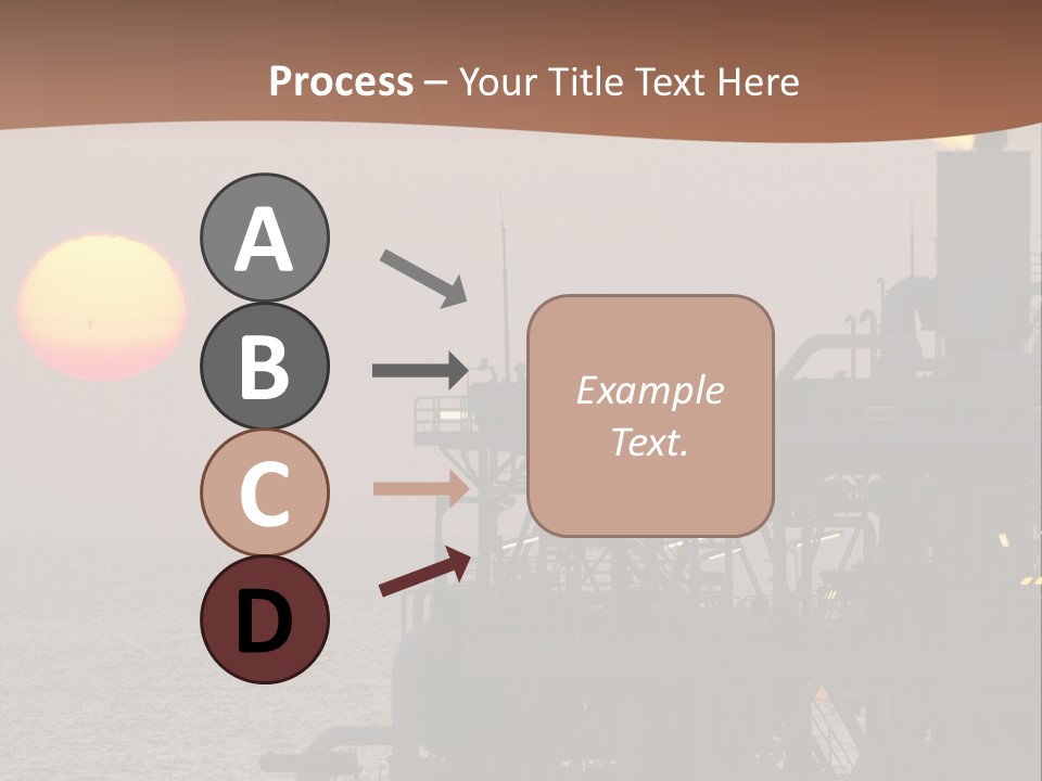A Power Plant With The Sun In The Background PowerPoint Template
