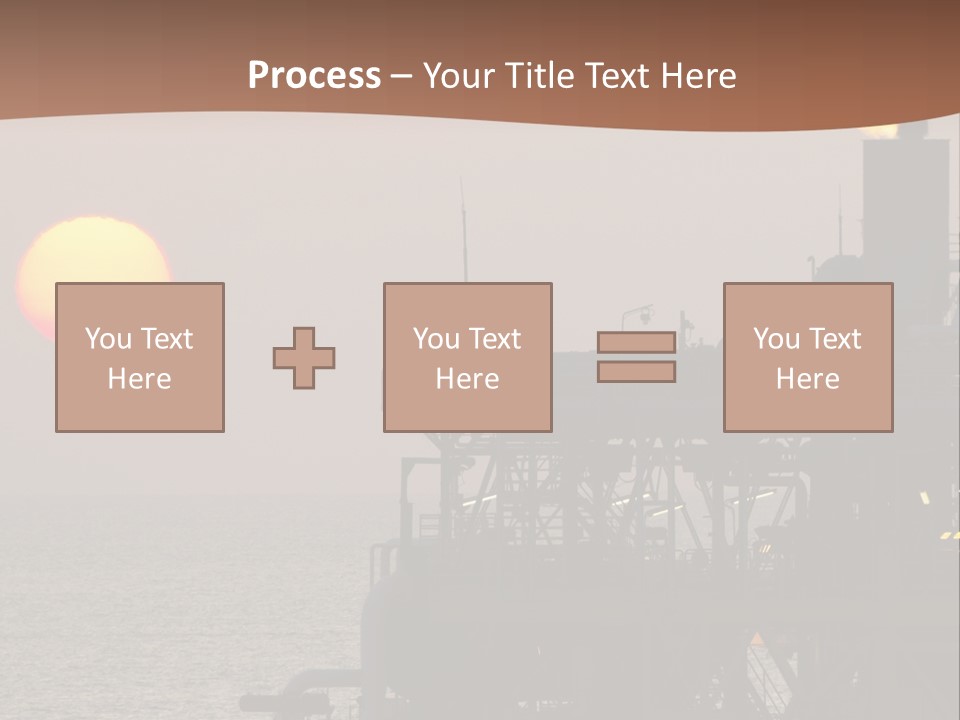 A Power Plant With The Sun In The Background PowerPoint Template
