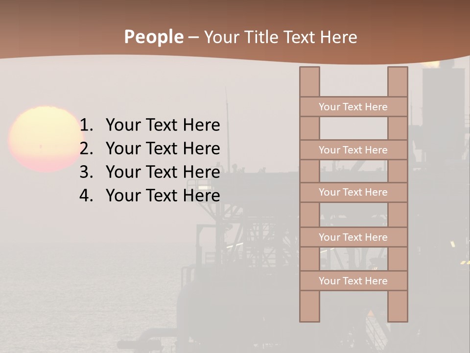A Power Plant With The Sun In The Background PowerPoint Template