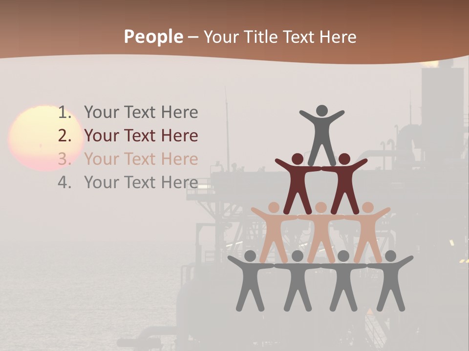 A Power Plant With The Sun In The Background PowerPoint Template