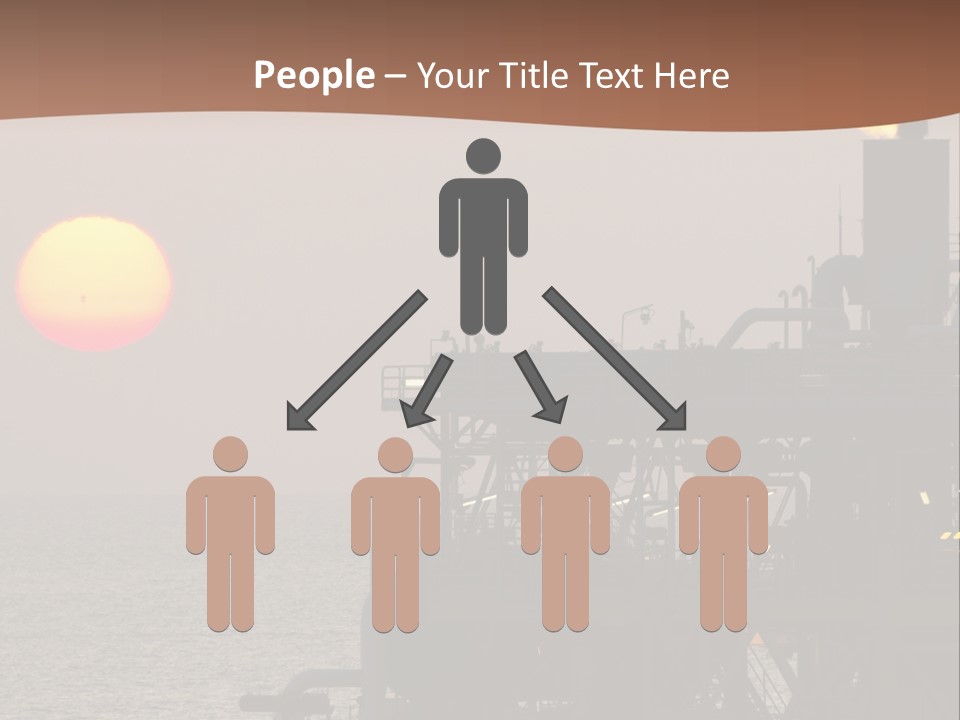 A Power Plant With The Sun In The Background PowerPoint Template