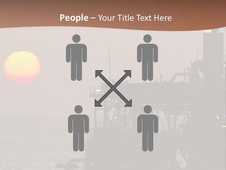 A Power Plant With The Sun In The Background PowerPoint Template