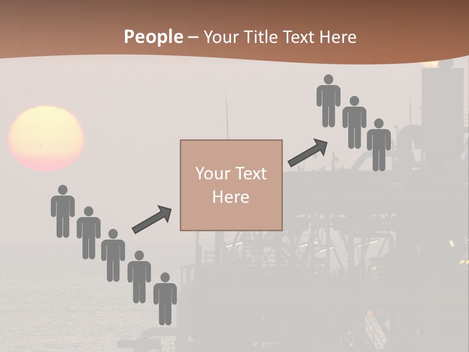 A Power Plant With The Sun In The Background PowerPoint Template