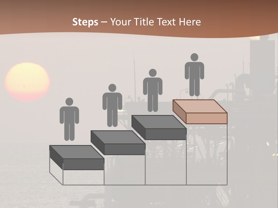 A Power Plant With The Sun In The Background PowerPoint Template