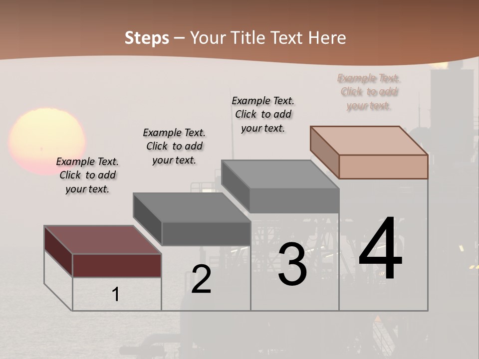 A Power Plant With The Sun In The Background PowerPoint Template