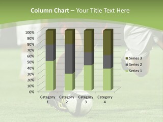 Two Soccer Players Running After A Soccer Ball PowerPoint Template