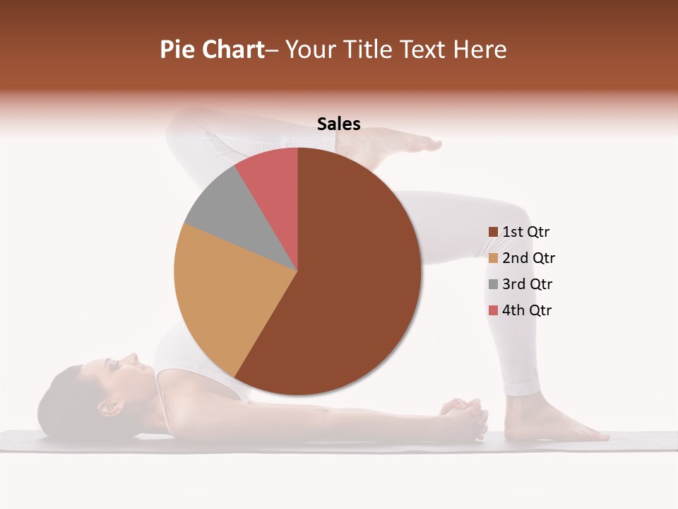 A Woman Doing A Yoga Pose On A Mat PowerPoint Template