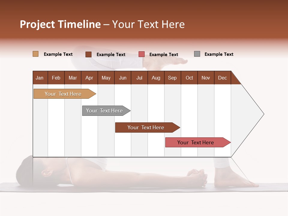 A Woman Doing A Yoga Pose On A Mat PowerPoint Template