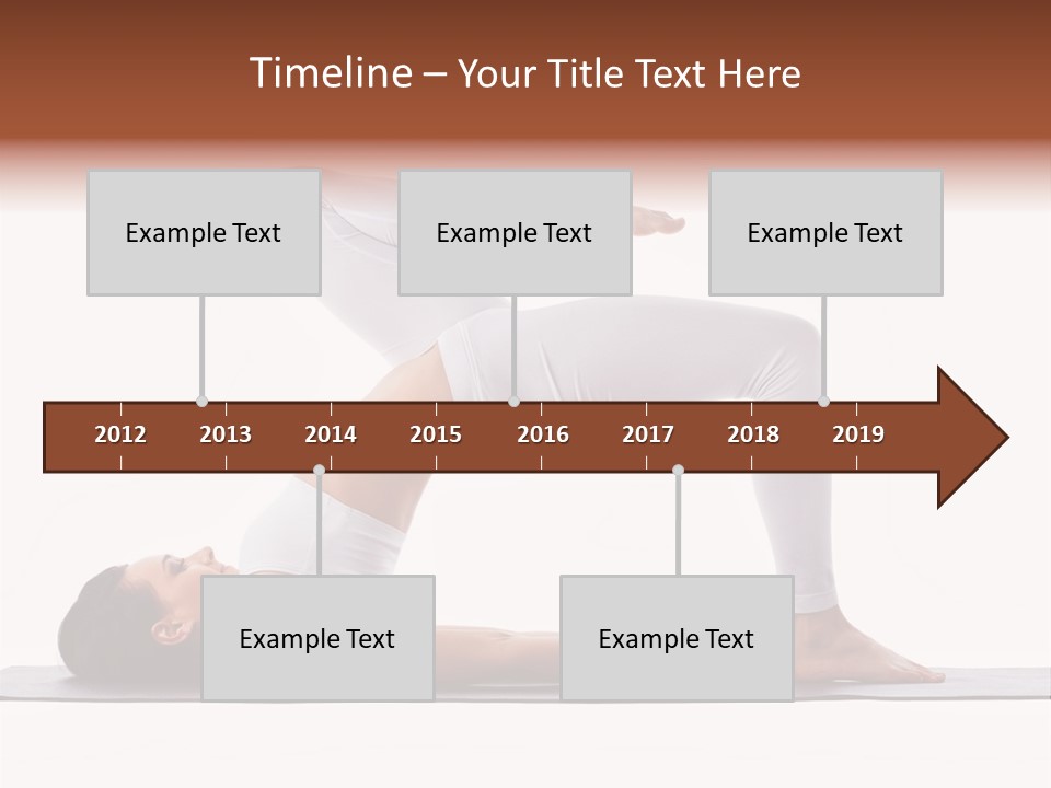 A Woman Doing A Yoga Pose On A Mat PowerPoint Template