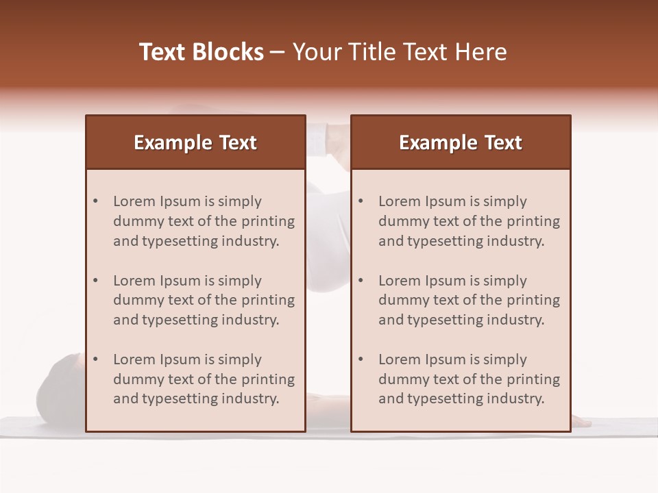 A Woman Doing A Yoga Pose On A Mat PowerPoint Template