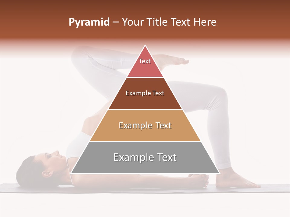 A Woman Doing A Yoga Pose On A Mat PowerPoint Template