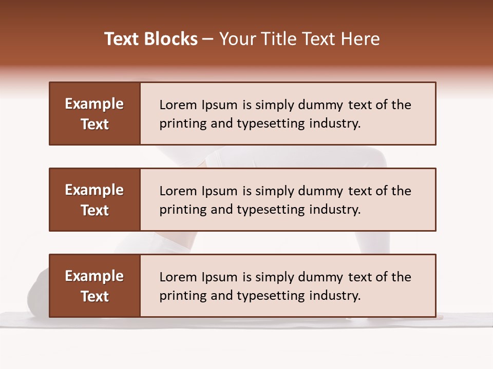 A Woman Doing A Yoga Pose On A Mat PowerPoint Template