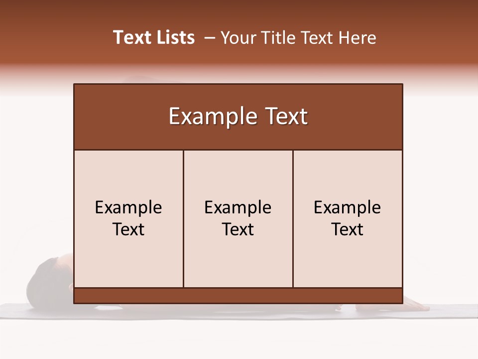 A Woman Doing A Yoga Pose On A Mat PowerPoint Template