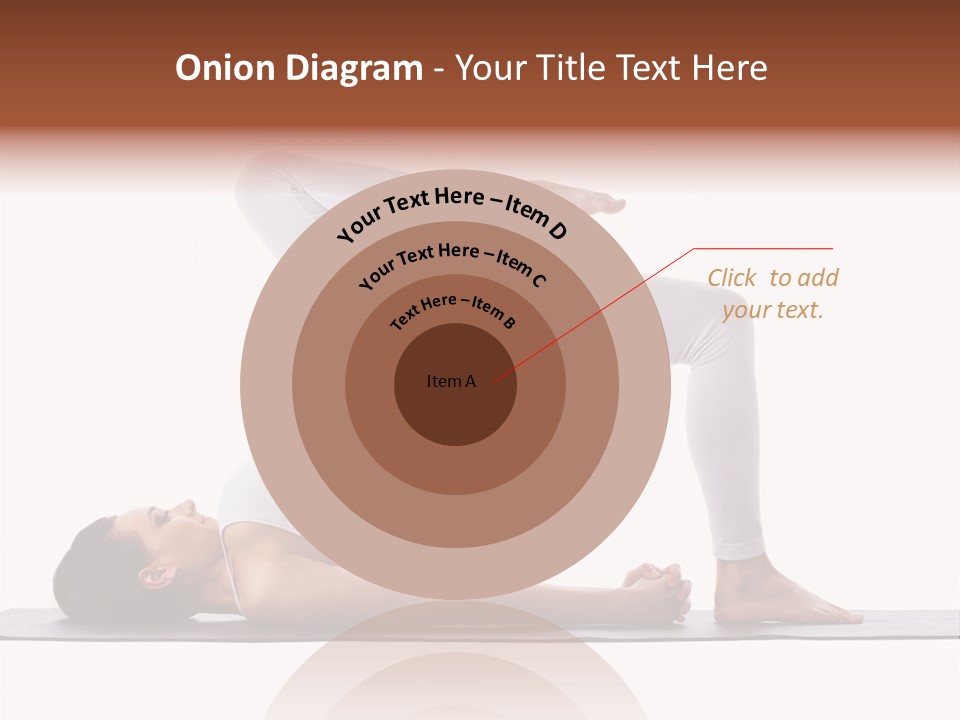 A Woman Doing A Yoga Pose On A Mat PowerPoint Template