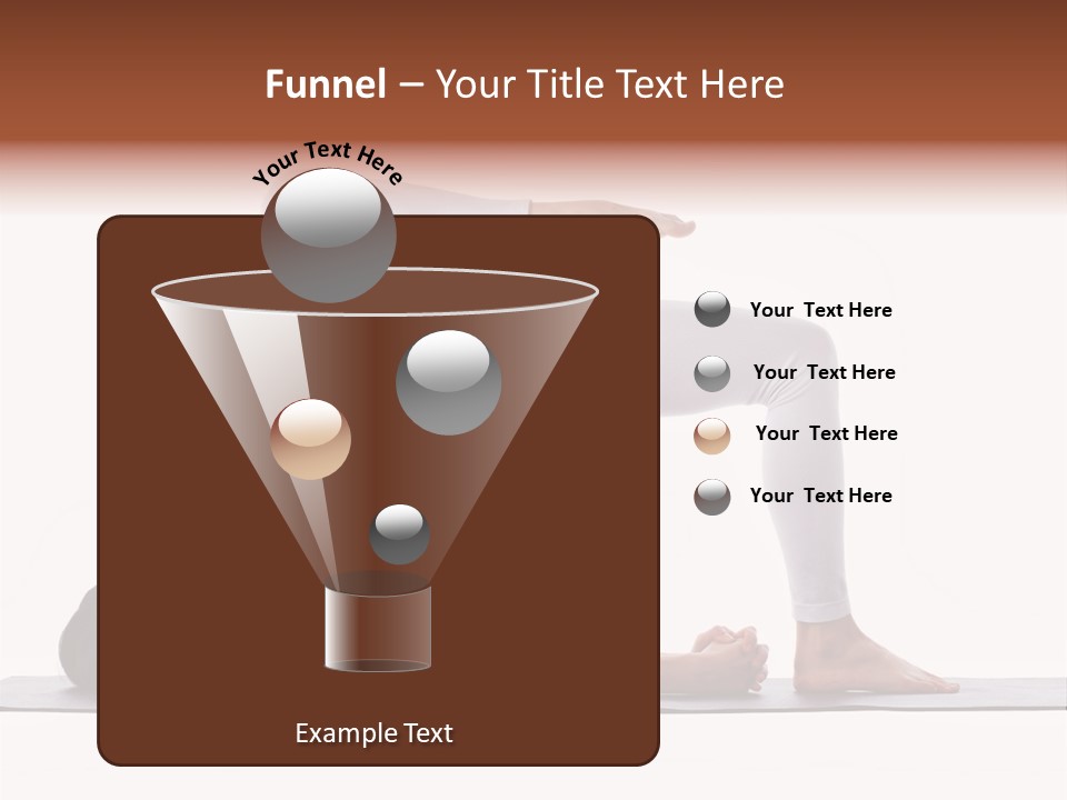 A Woman Doing A Yoga Pose On A Mat PowerPoint Template