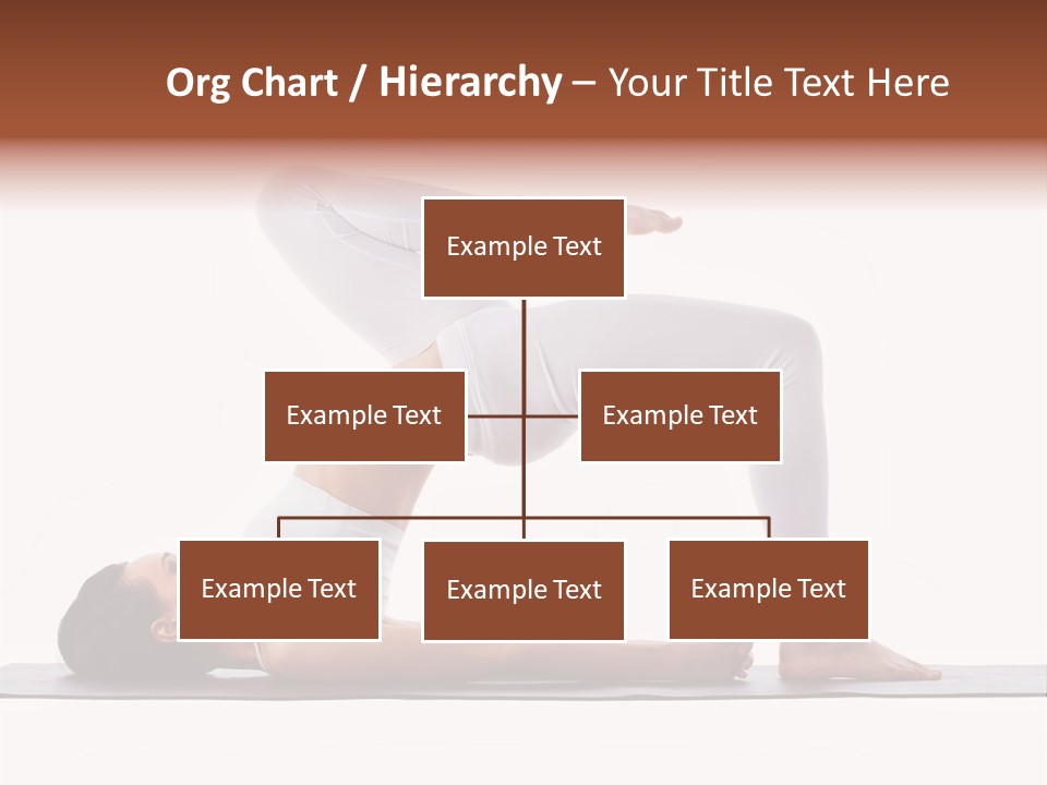 A Woman Doing A Yoga Pose On A Mat PowerPoint Template