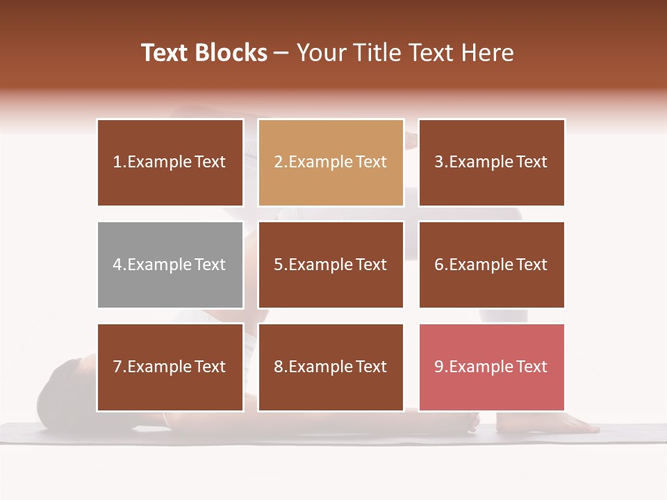 A Woman Doing A Yoga Pose On A Mat PowerPoint Template