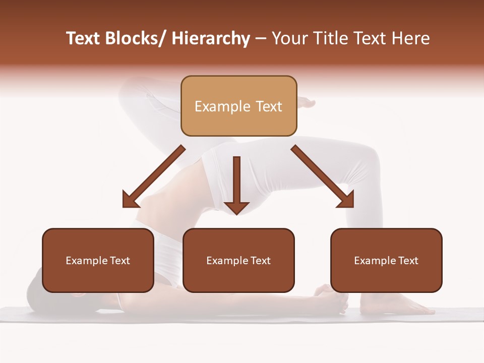 A Woman Doing A Yoga Pose On A Mat PowerPoint Template