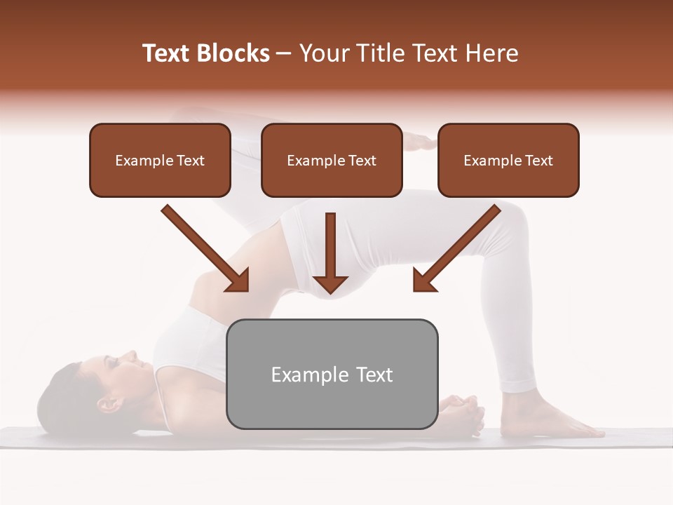 A Woman Doing A Yoga Pose On A Mat PowerPoint Template