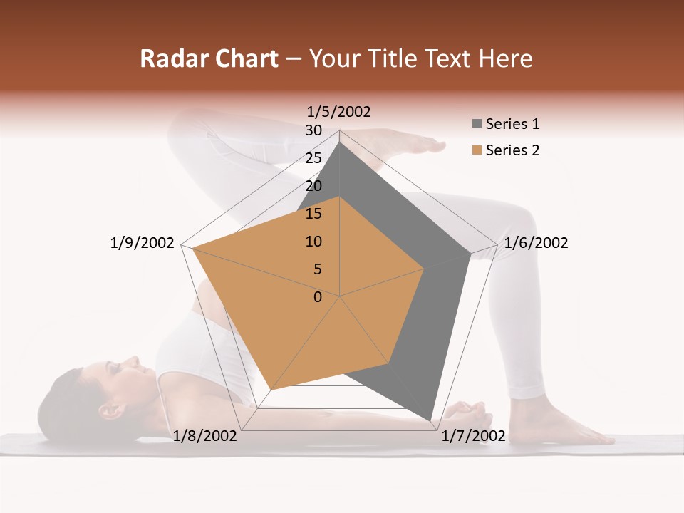 A Woman Doing A Yoga Pose On A Mat PowerPoint Template