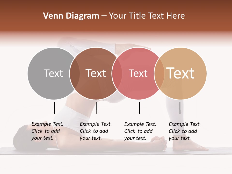 A Woman Doing A Yoga Pose On A Mat PowerPoint Template