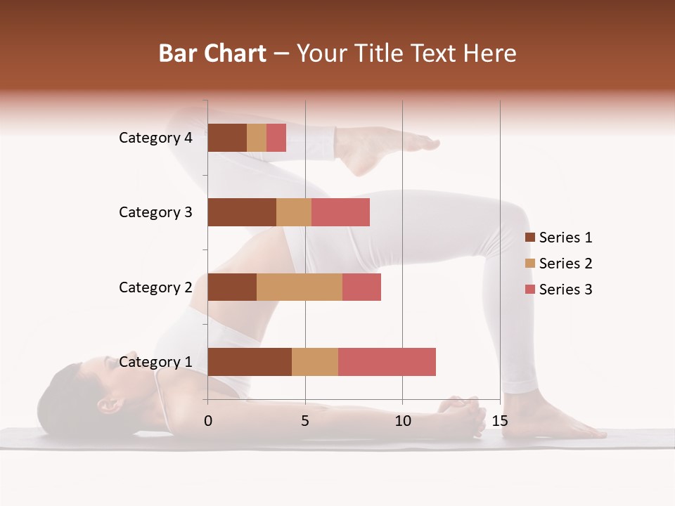 A Woman Doing A Yoga Pose On A Mat PowerPoint Template